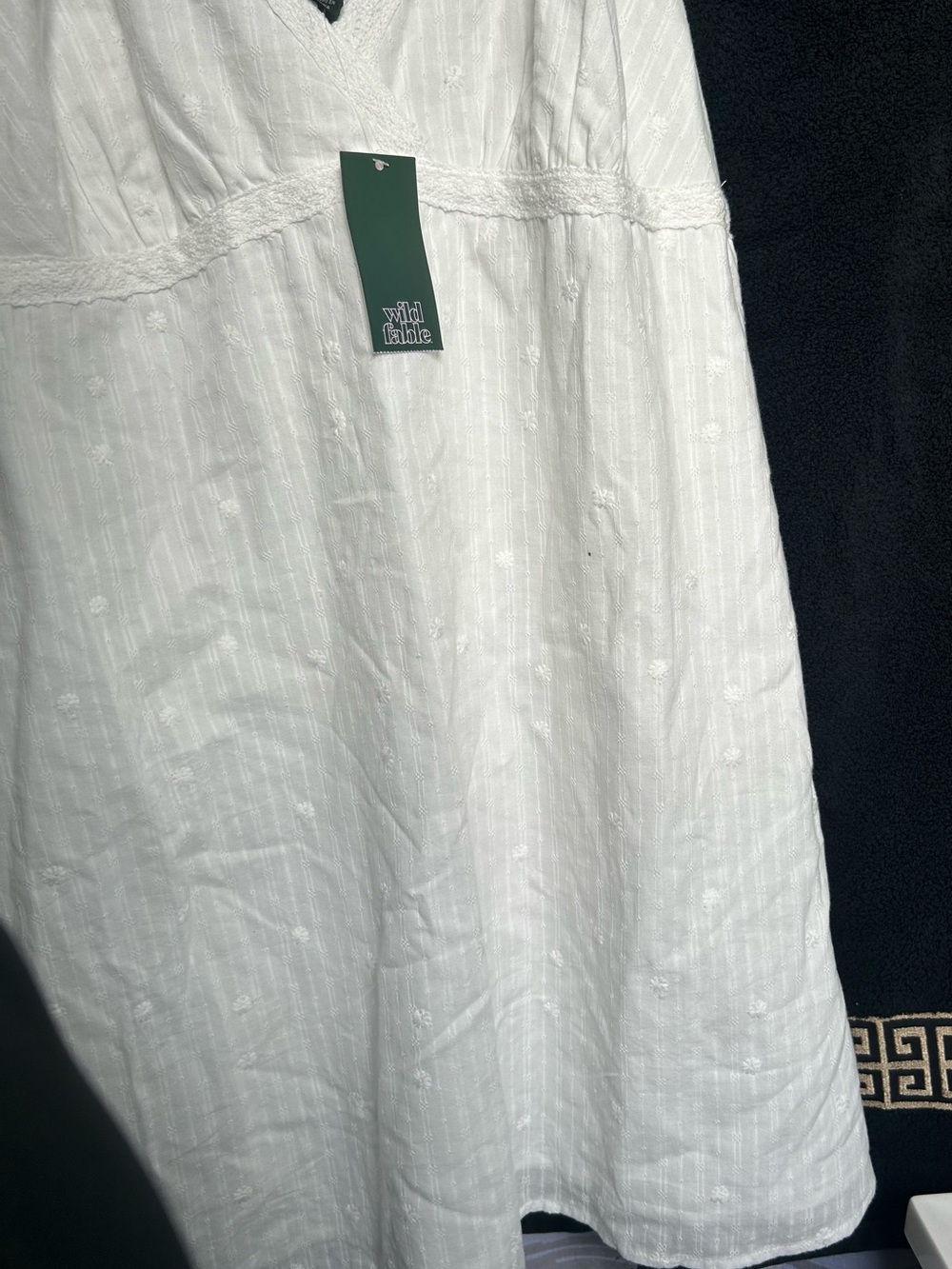 Vestido Blanco Bordado Wild Fable de Target - Talla XXL (NWT)